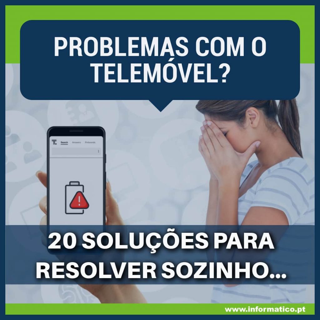 problemas com telemóvel soluções comuns ajudar