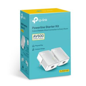 Powerline 500M Homeplug AV+ Mini, QoS, Kit de 2
