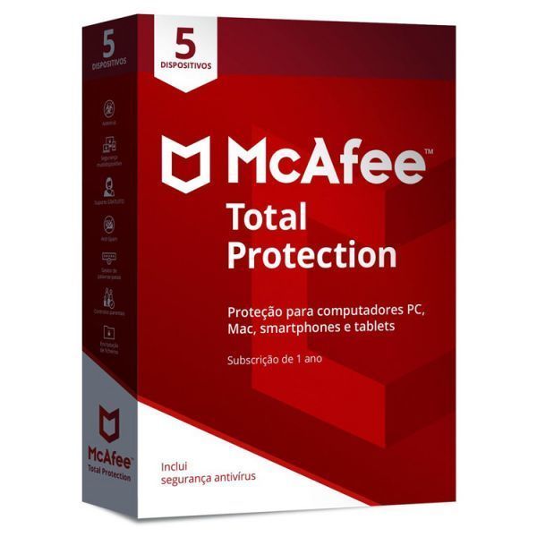 Licença software McAfee® Total Protetion 1 Licença software McAfee® Total Protetion