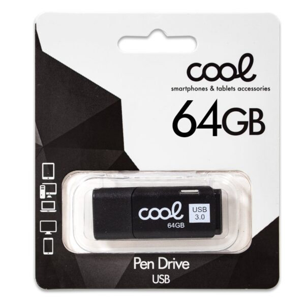 Pendrive 64Gb Black USB 3.0  COOL
