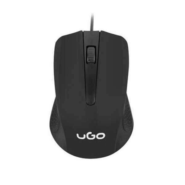 UGO RATON CON CABLE UMY BLACK 1200DPI 3 BOTONES USB