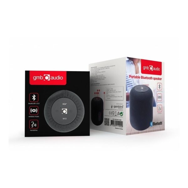 Coluna de Som Portátil GEMBIRD SPK-BT-15-BK