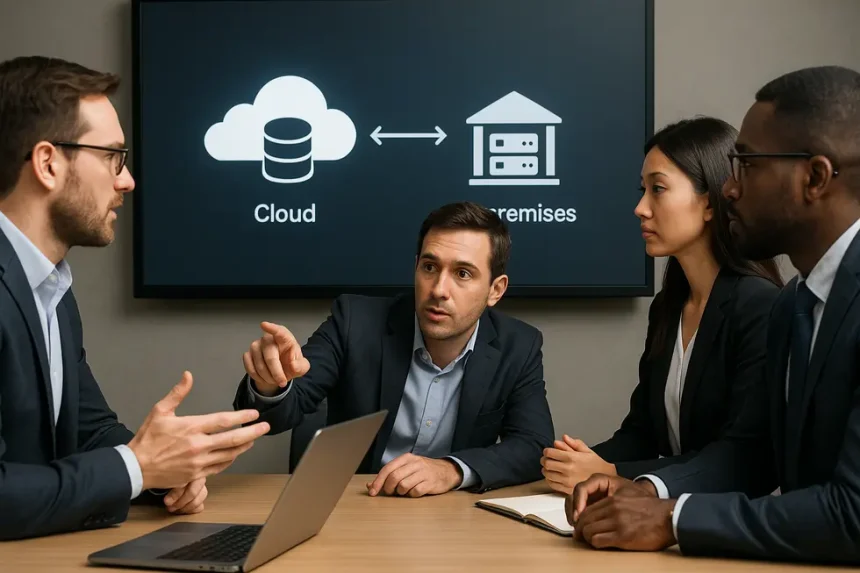 Gestão de Backups e Recuperação - Guia para Empresas 2 Sala de servidores moderna com sistemas de backup automatizados.