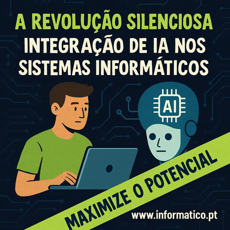 Imagem representando a integração de inteligência artificial em ambientes domésticos e empresariais.
