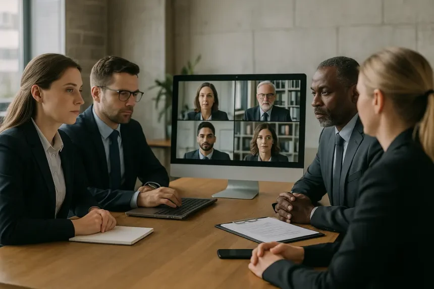 Acesso remoto seguro - Mais eficiência no Teletrabalho 5 Um colaborador remoto protegido por camadas de segurança digital.