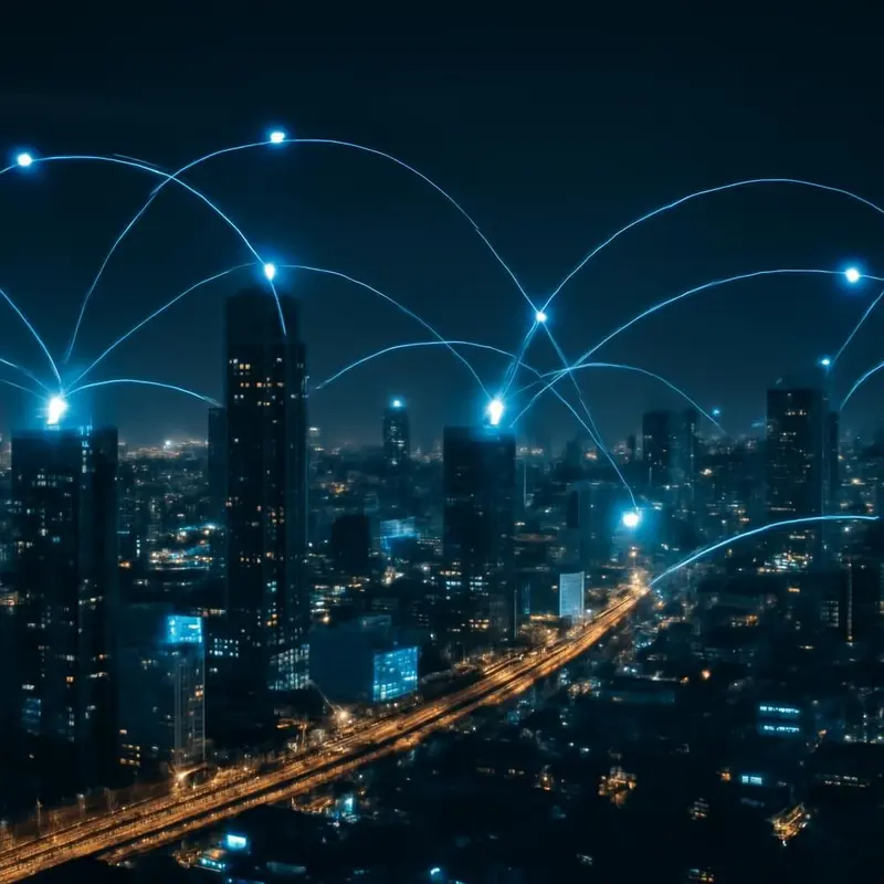 Gestão de Big Data: Transforme os seus dados em valor 1 Representação visual de Big Data numa cidade inteligente. gestão