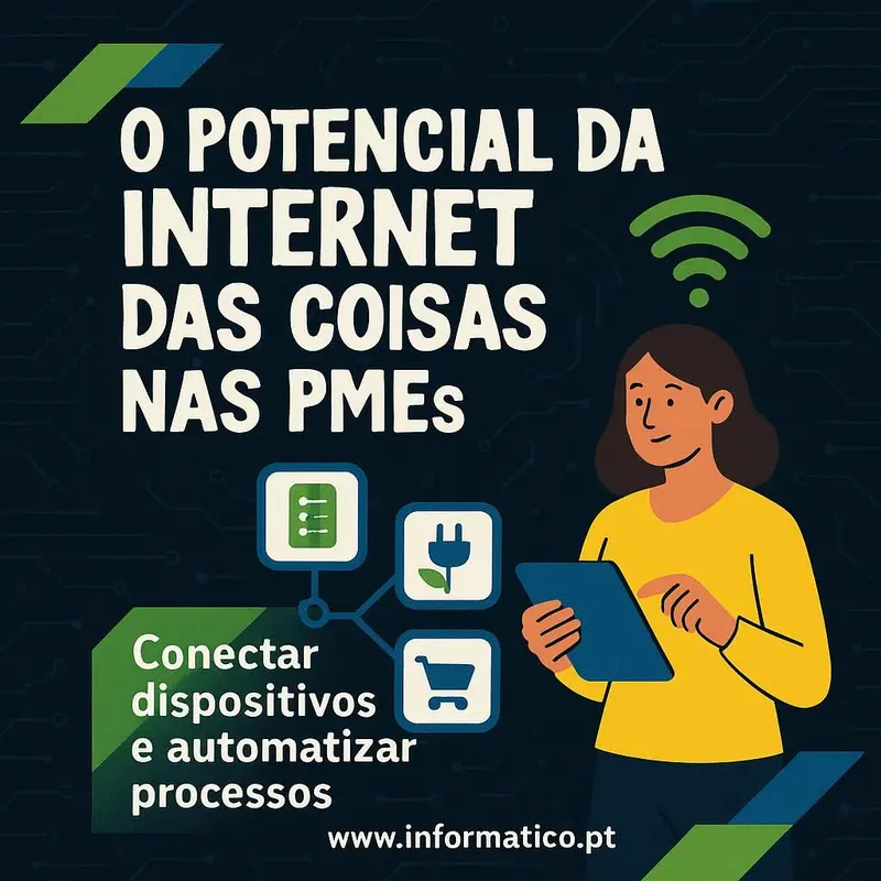 Representação gráfica de dispositivos IoT conectados em ambiente PME.