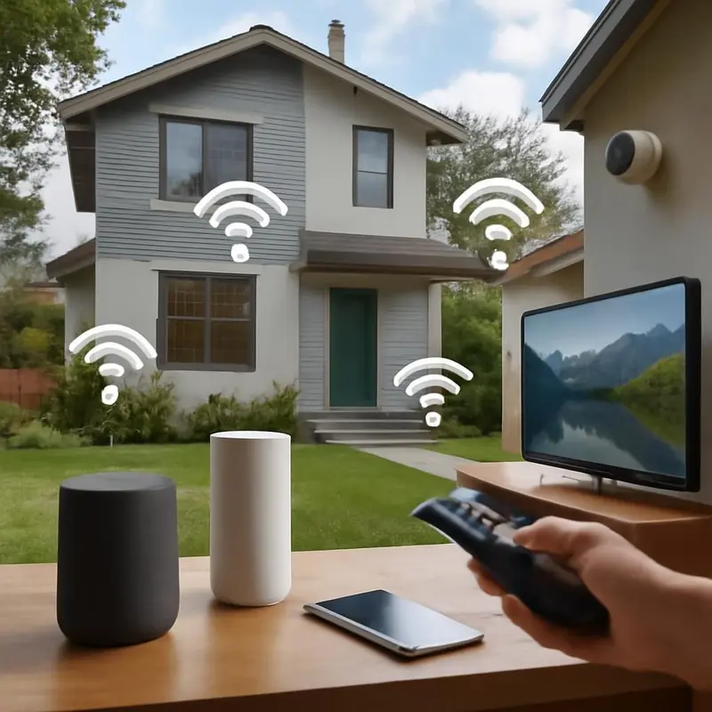 As redes 5G oferecem uma conectividade ultrarrápida para os utilizadores domésticos. Inovações telecomunicações domésticas 