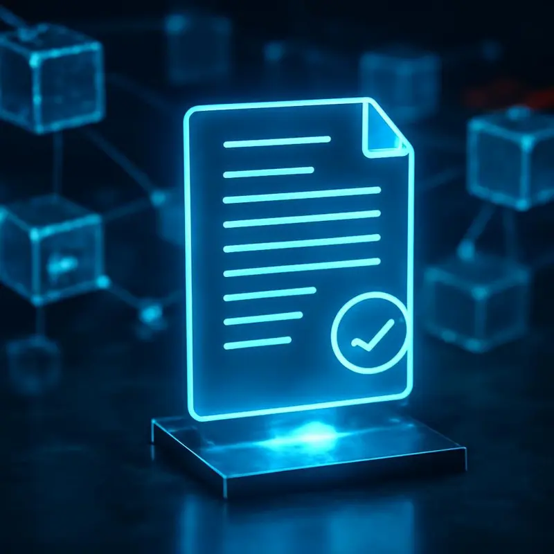 Importância da Blockchain na segurança dos dados das empresas 4 Diagrama da arquitetura de blockchain, mostrando blocos interligados e nós de rede.