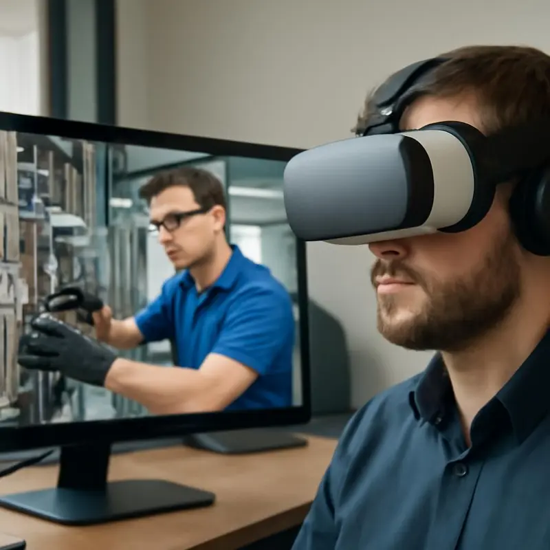 Realidade Virtual: O futuro do apoio técnico remoto 1 Técnico a prestar suporte imersivo com realidade virtual apoio