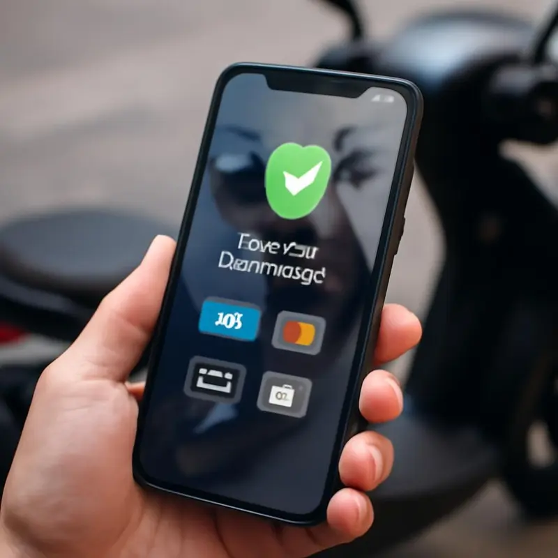 Mobilidade elétrica inteligente: Apps revolucionam aluguer de motas 2 Interface de uma aplicação de aluguer de motas elétricas