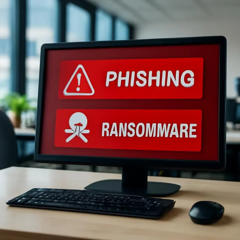 Defesa digital protege a sua PME contra Phishing e Ransomware 1 Ameaças de phishing e ransomware em ambiente de PME.