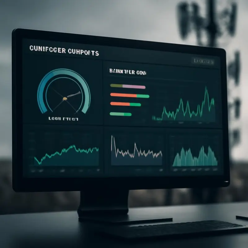 Rede digital representando o fluxo de dados com ícones de machine learning.