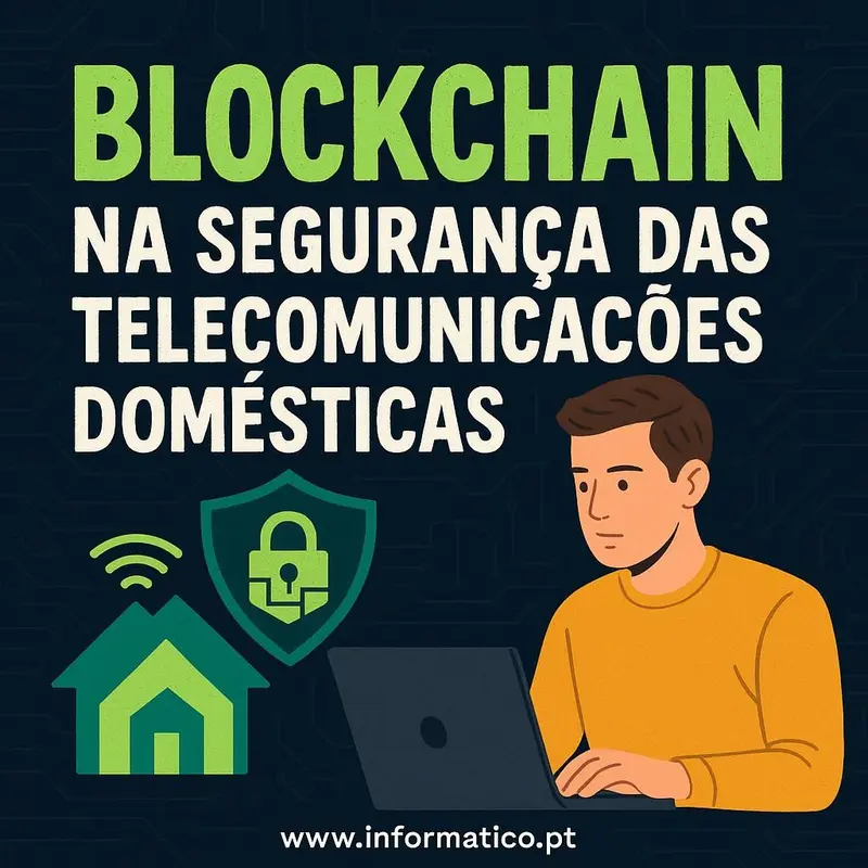 Imagem de uma casa com linhas de rede simbolizando seguros por blockchain.