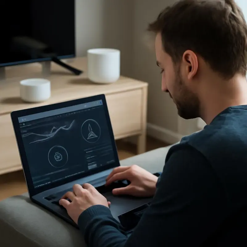 Como otimizar redes domésticas Mesh e melhorar a internet 6 Diagram de uma casa com uma rede mesh.