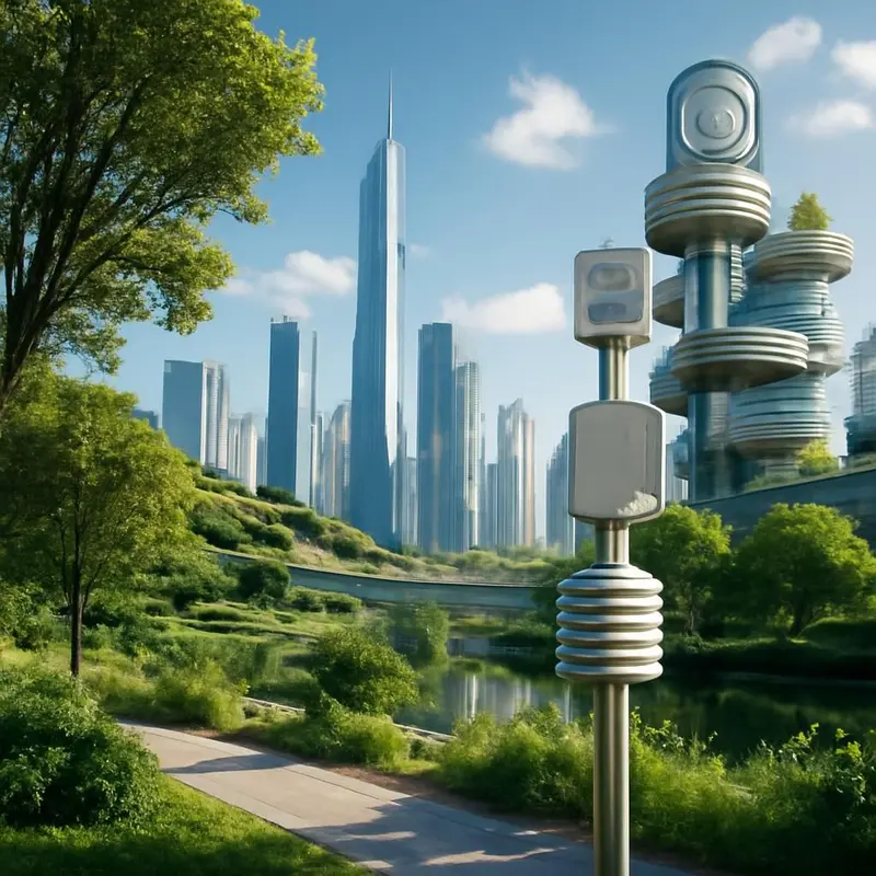 Revolução silenciosa da monitorização ambiental com IoT 6 A coexistência entre indústria e natureza na era moderna.