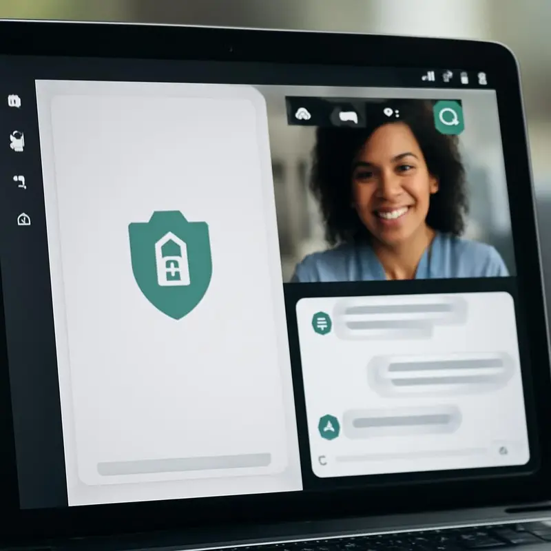 Sistemas de colaboração segura e encriptada para equipas 3 Equipa a discutir segurança em colaboração.