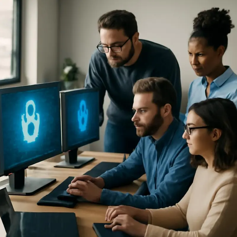 Plataformas Zero-Trust revolucionam a segurança nas PMEs 7 Ilustração do conceito de zero-trust em segurança digital.