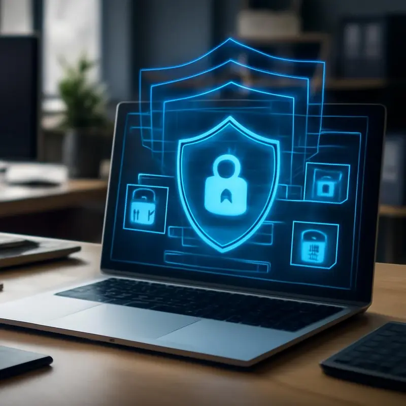 Plataformas Zero-Trust revolucionam a segurança nas PMEs 1 Ilustração do conceito de zero-trust em segurança digital.