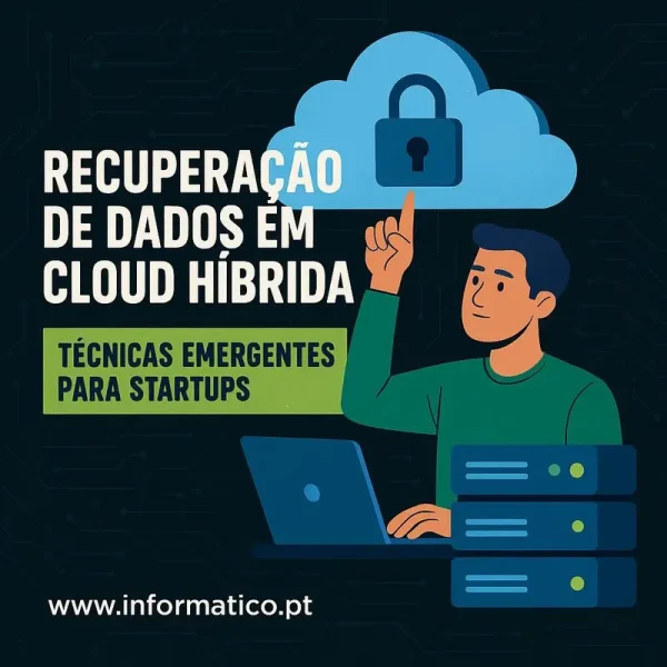 Representação avançada de segurança e resiliência em ambiente de cloud híbrida.