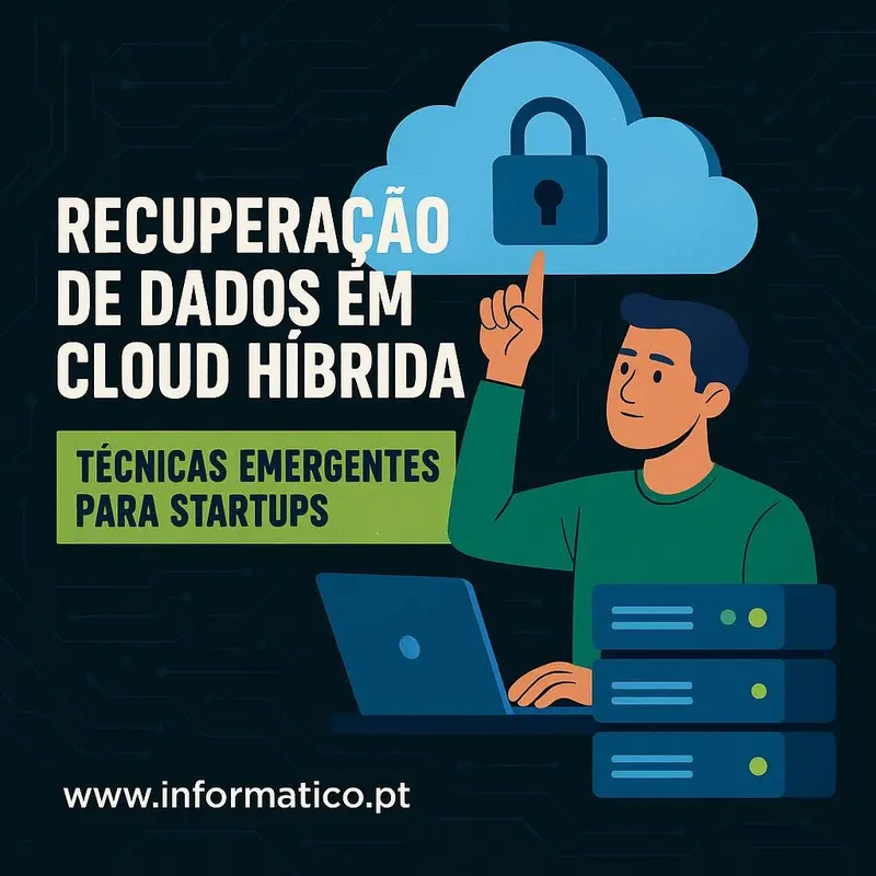 Representação avançada de segurança e resiliência em ambiente de cloud híbrida.