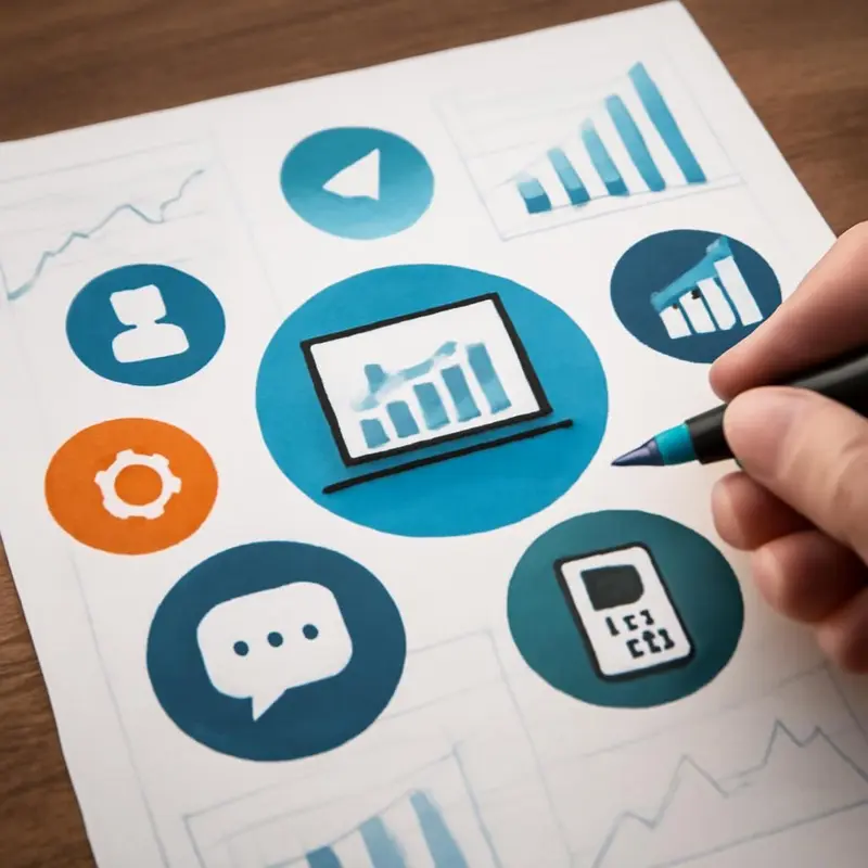 Microempresa com tecnologias de comunicação integradas.