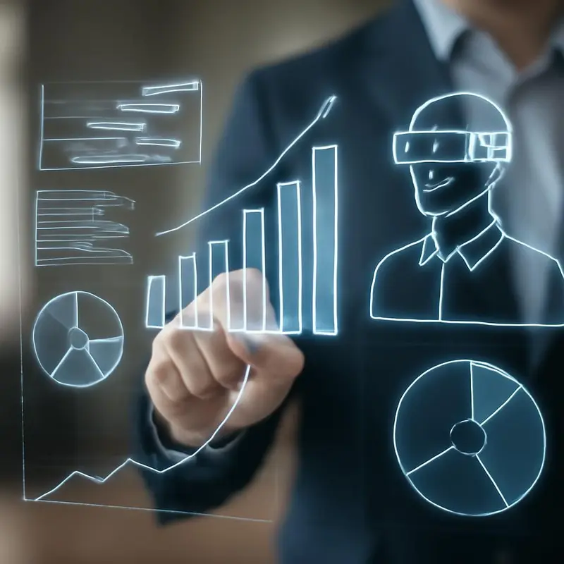 Assistência técnica remota com Realidade Aumentada: Desafios e oportunidades 5 Técnico utilizando óculos de realidade aumentada para suporte remoto.