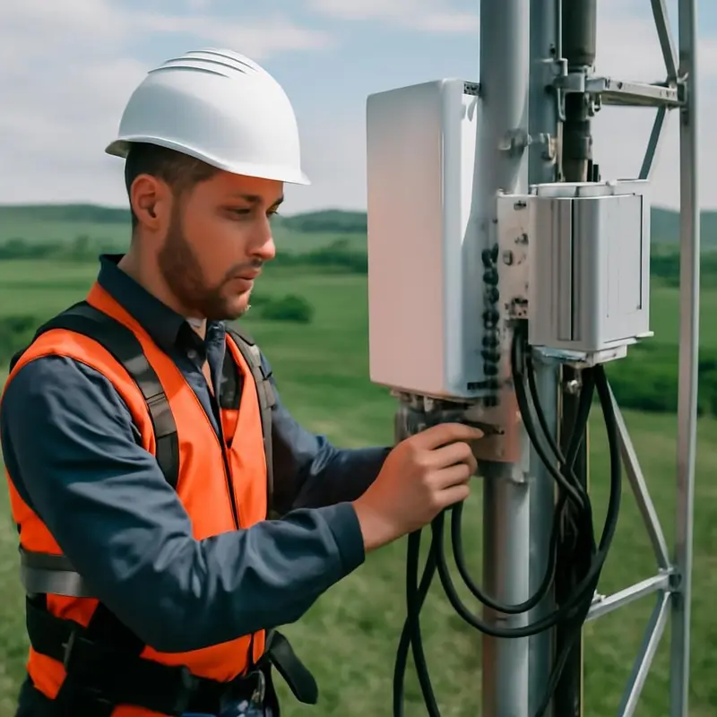 A revolução do 5G e o potencial para as PME em áreas rurais 3 Antena de 5G em ambiente rural.