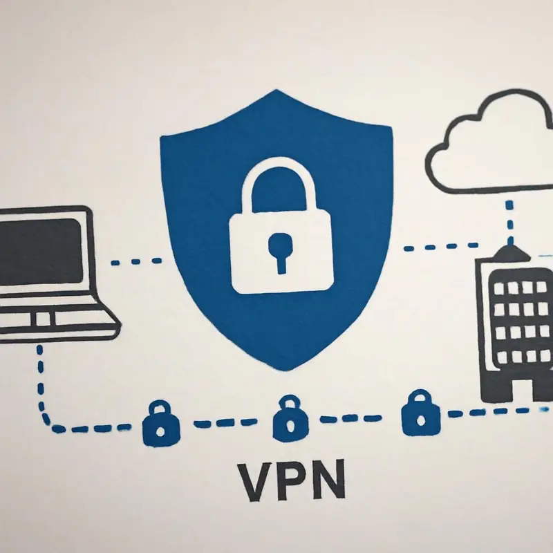 Infográfico explicando o conceito de VPN.