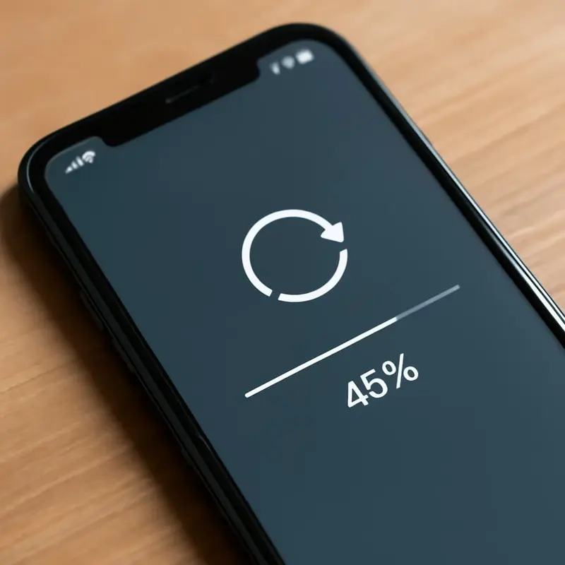 Reparação rápida de falhas de software de equipamentos móveis 2 Um técnico utilizando ferramentas de diagnóstico num smartphone.