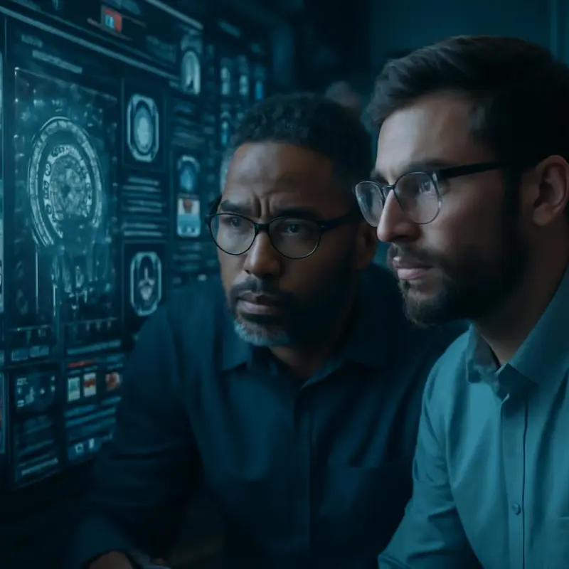 Protegendo o futuro: IA na cibersegurança das empresas locais 3 Visualização da cibersegurança baseada em IA.