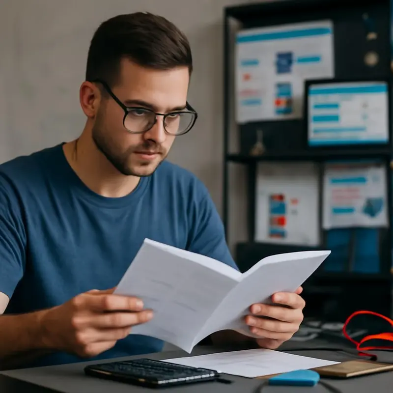 Reparação rápida de falhas de software de equipamentos móveis 7 Um técnico utilizando ferramentas de diagnóstico num smartphone.