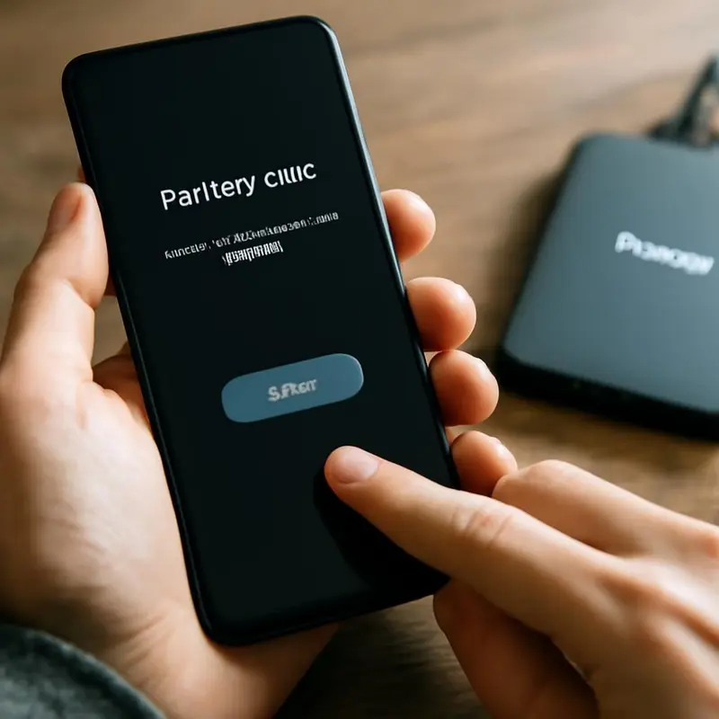 Reparação rápida de falhas de software de equipamentos móveis 3 Um técnico utilizando ferramentas de diagnóstico num smartphone.