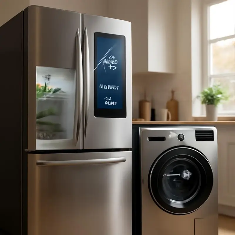 Melhore a eficiência energética da casa com a IA e Automação 4 Um painel de controlo inteligente regulando o consumo energético numa sala moderna.